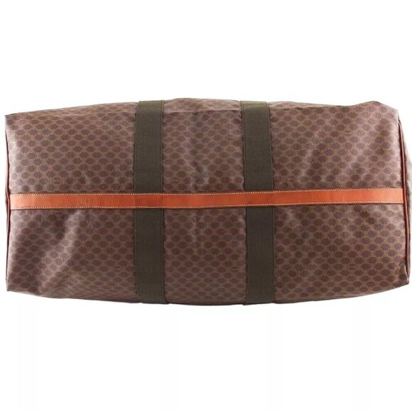 Celine Boston Bag Macadam Beige PVC x Leather Authentic USED - Picture 5 of 11